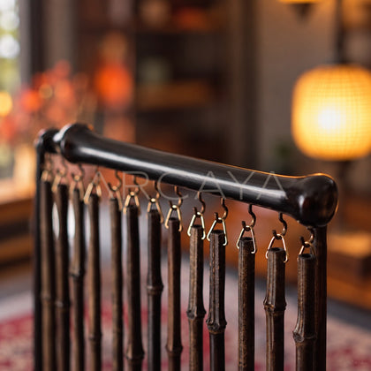 Bamboo Tube Wind Chime Table Screen - scene