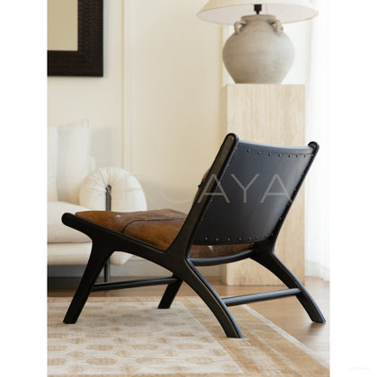Warm Goat Wool Lounge Chair - scene