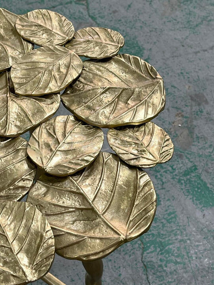 Brass Side Table - detail