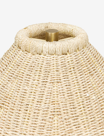 Natural Wood Cone Floor Lamp - scene