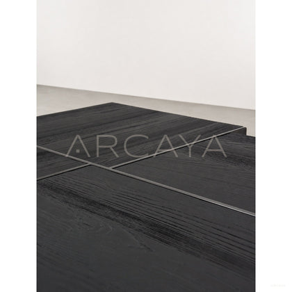 Kitale Black Oak Coffee Table - scene