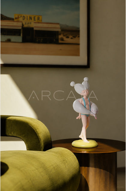Dolphin Queen Artist Sculpture - scene