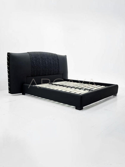 Black Italian Style Bed - scene