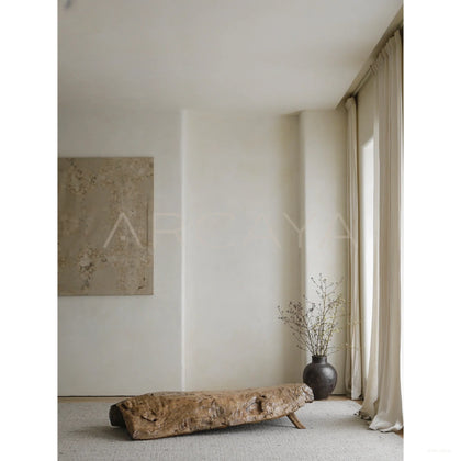 Weathered Wood Tree Stool - scene