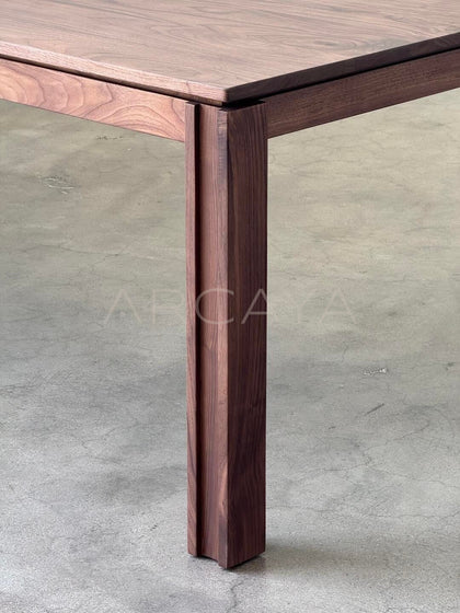 Black Walnut Chunky Table - detail