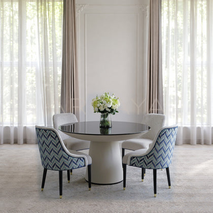 Blue Weave Dining Table - main