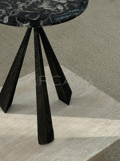 Art Marble Side Coffee Table - scene
