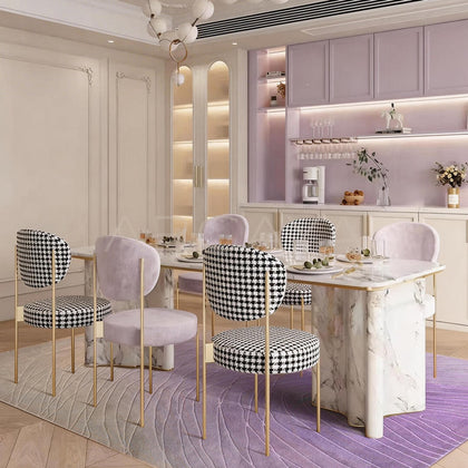 Purple Living Room Rug - scene
