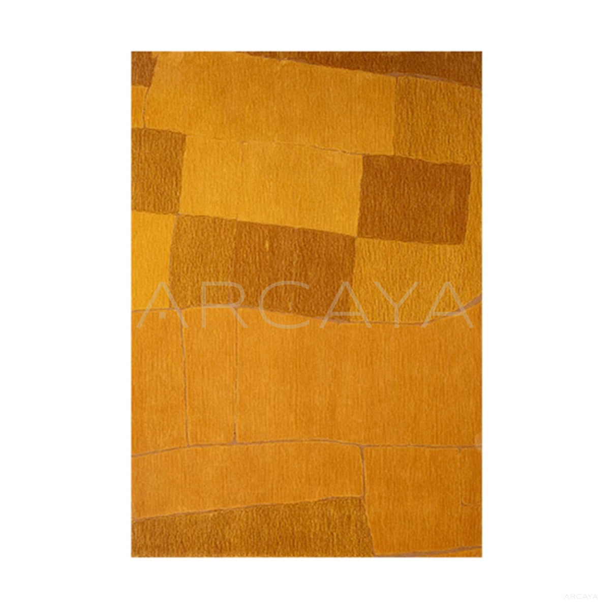 Mustard Block Texture Rug Dsm P027 F - main