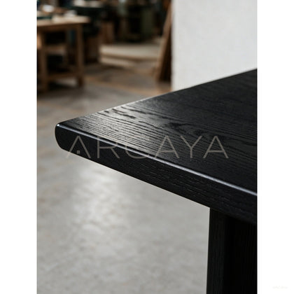 Otoko Minimalist Solid Wood Table - scene
