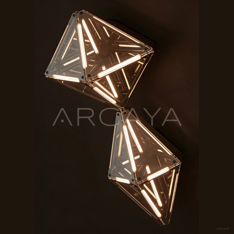Prism Double Diamond Wall Light 95372 in detail
