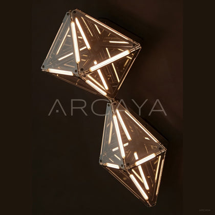 Prism Double Diamond Wall Light 95372 - scene