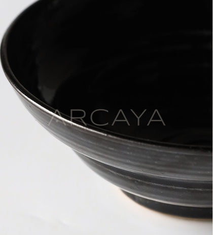 Amu Collab Black Gold Porcelain Bowl - scene