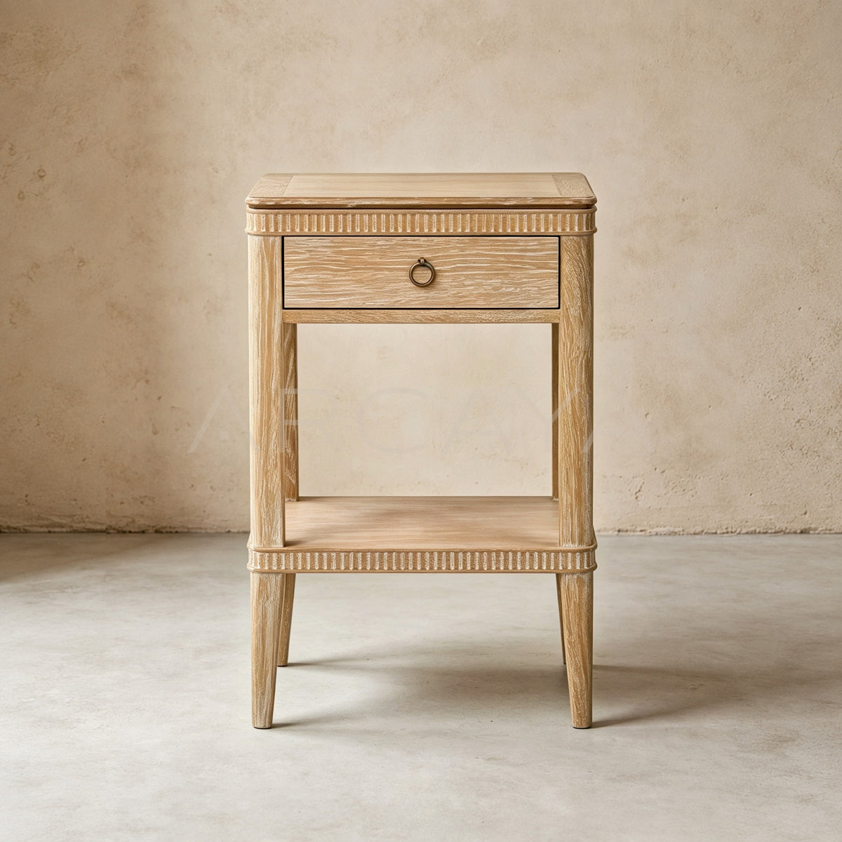 Oak Nightstand French - main