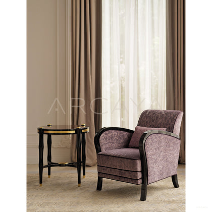 Amaya Sky Purple Armchair - scene