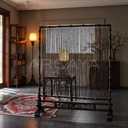 Bamboo Tube Wind Chime Table Screen - scene