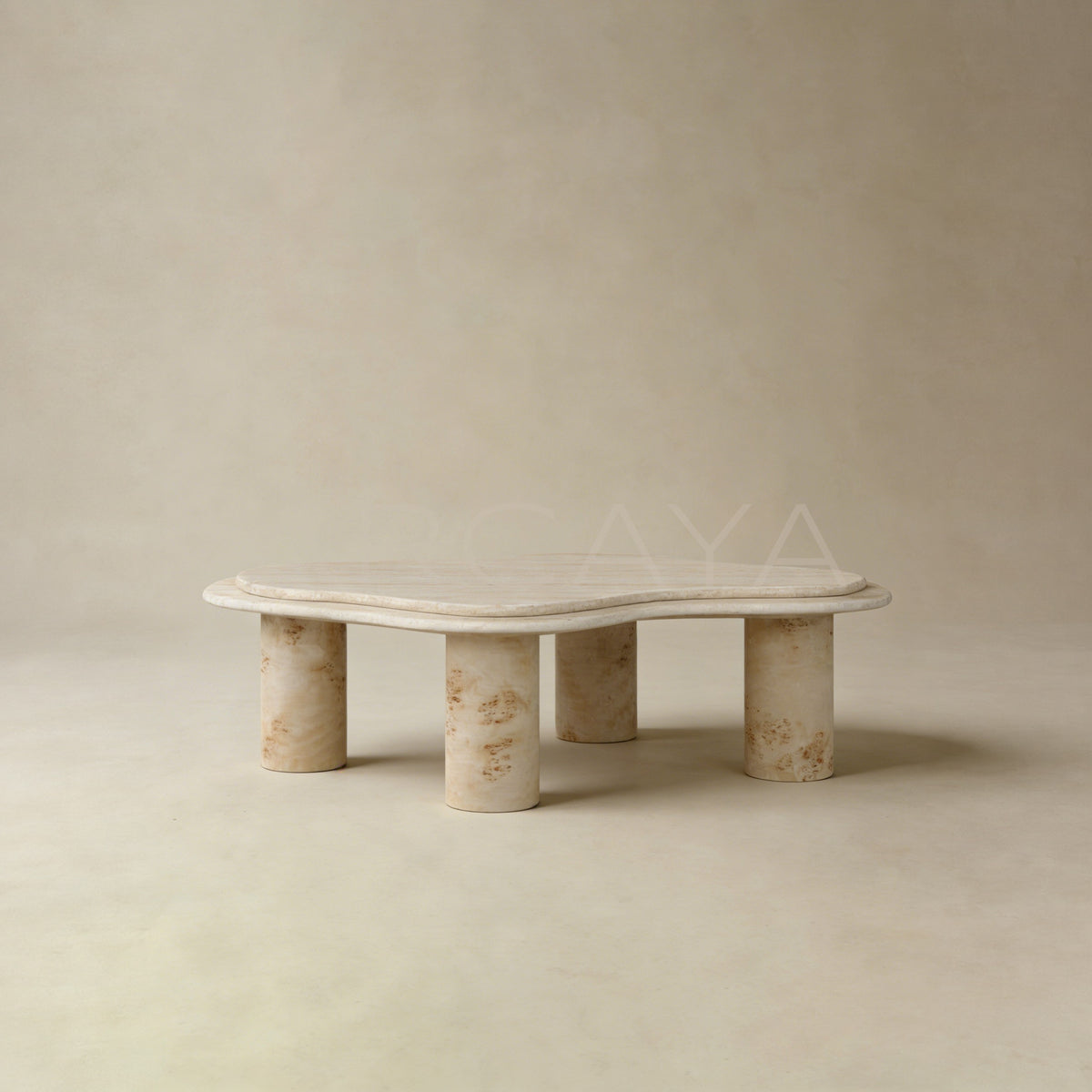 Aston Shiqi Geometric Stone Coffee Table - main