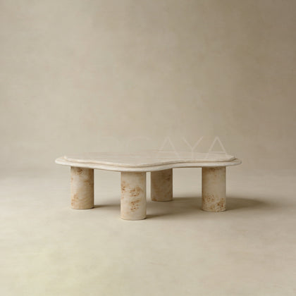 Aston Shiqi Geometric Stone Coffee Table - main