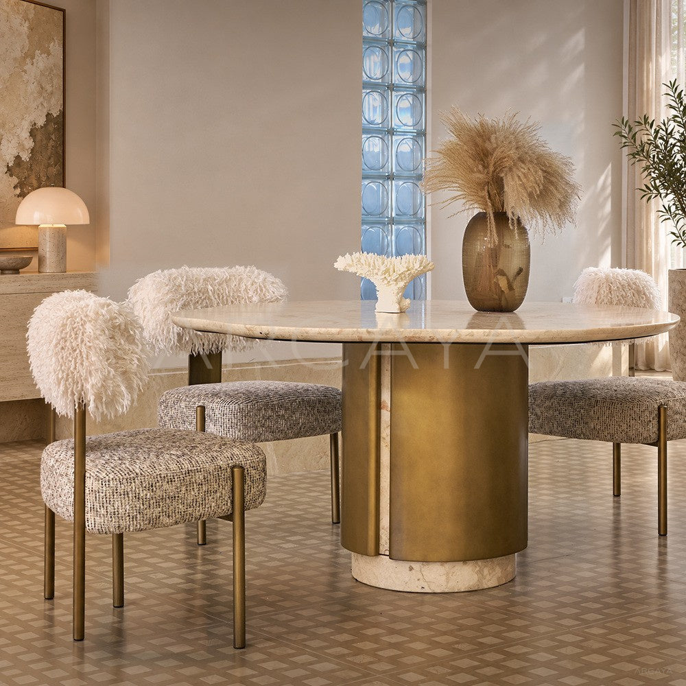 Four Seasons Pink Jade Dining Table - main