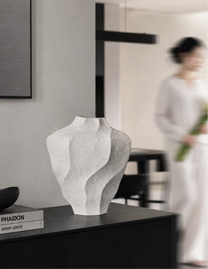 Wabi Sabi Handmade Textured Vase - scene