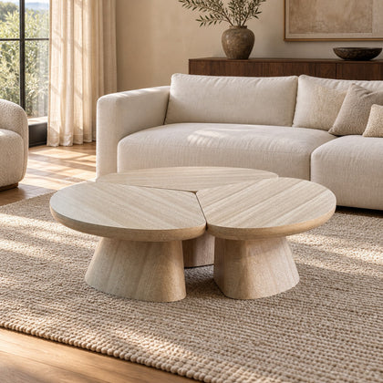 Private Residence Petal Nesting Coffee Table - scene