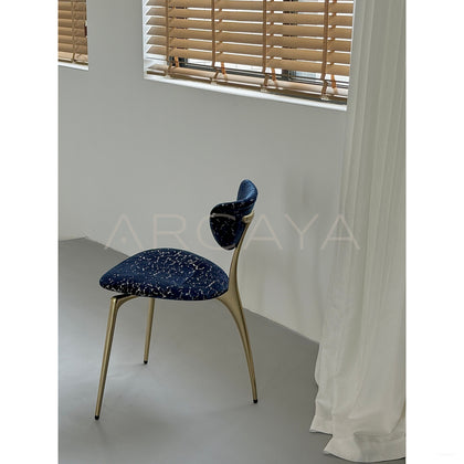 Deep Blue Lounge Chair - scene
