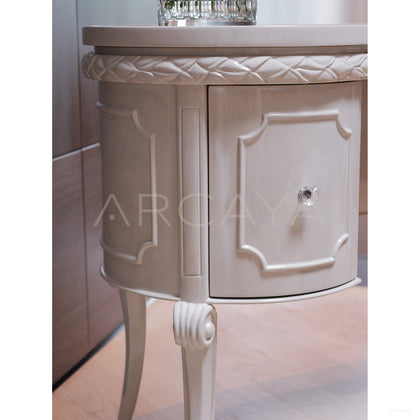 Cream White Classical Desk - scene