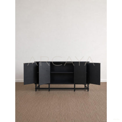 Grid Relief Four Door Cabinet - scene