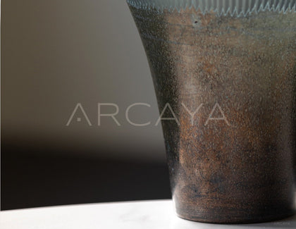 Vintage Flared Glass Vase - scene