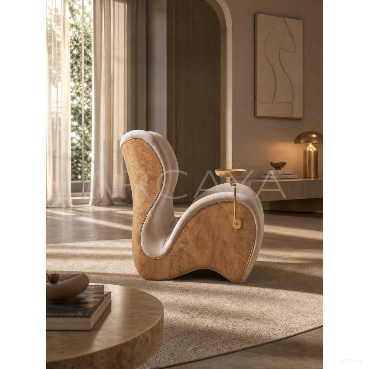 Solitude Corner Chair in detail