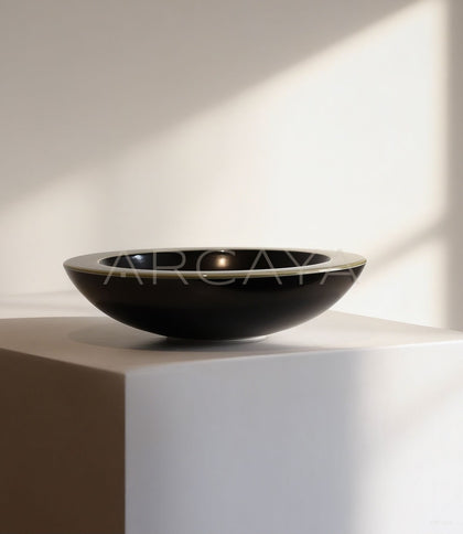 Two Tone Glaze Conical Salad Bowl - scene