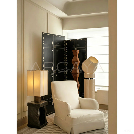 Bauhaus Geometric Folding Screen - scene