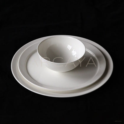 Sunxun Collab White Porcelain Flat Plate - main