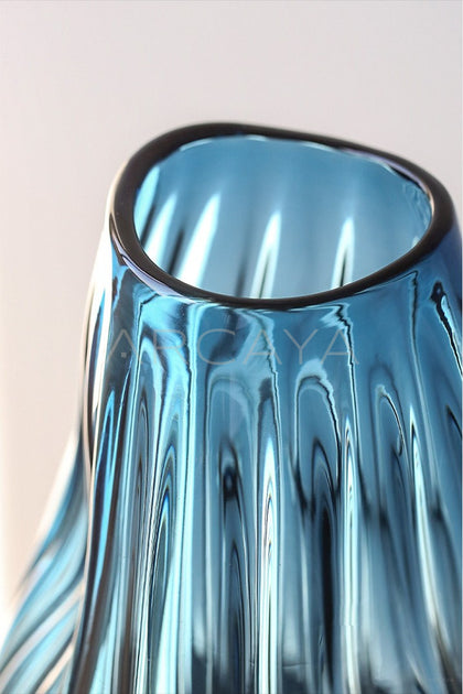 Glazed Glass Peony Vase - scene