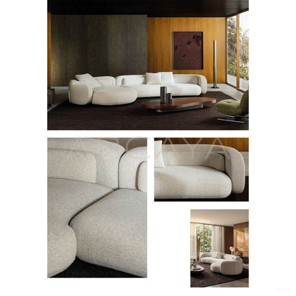 Bessel Curved Sofa Ruen - scene