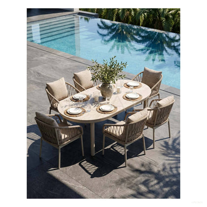 Outdoor Dining Table And Chairs Set - scene