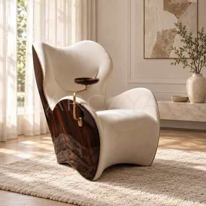 Sculptural Cigar Chair With Tray Solitude - main