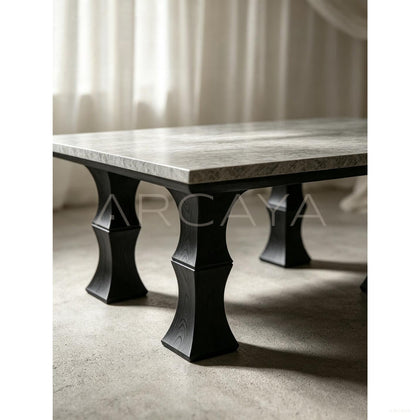 Square Bamboo Coffee Table - scene