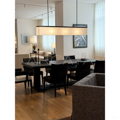 Black White Wood Quiet Piece — Dining Table - scene