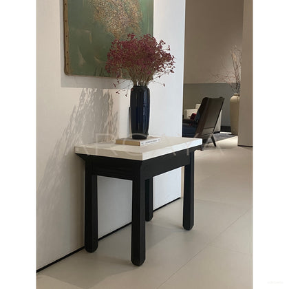 Charbon Lacquer Nightstand - scene