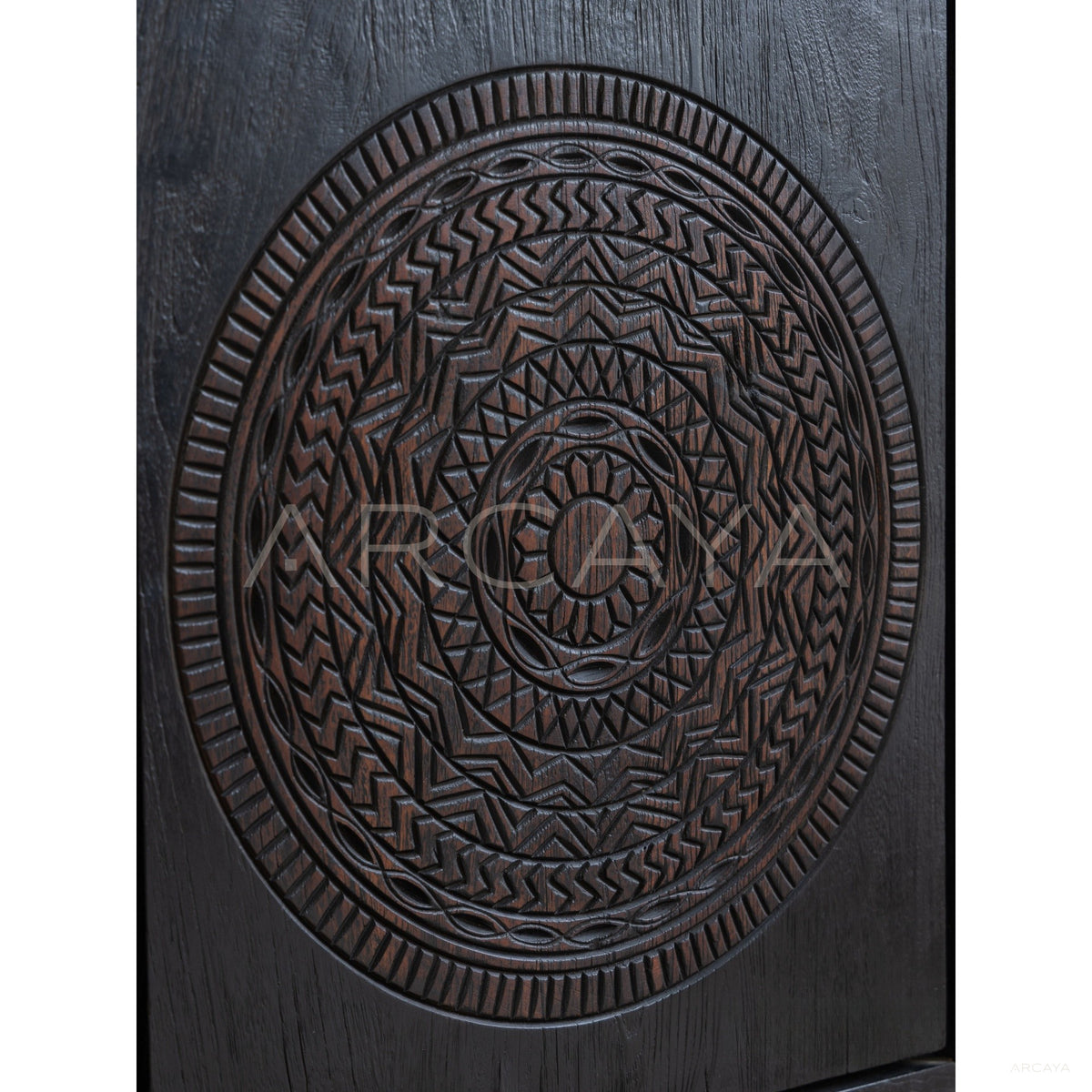 Teak Small Side Cabinet in detail