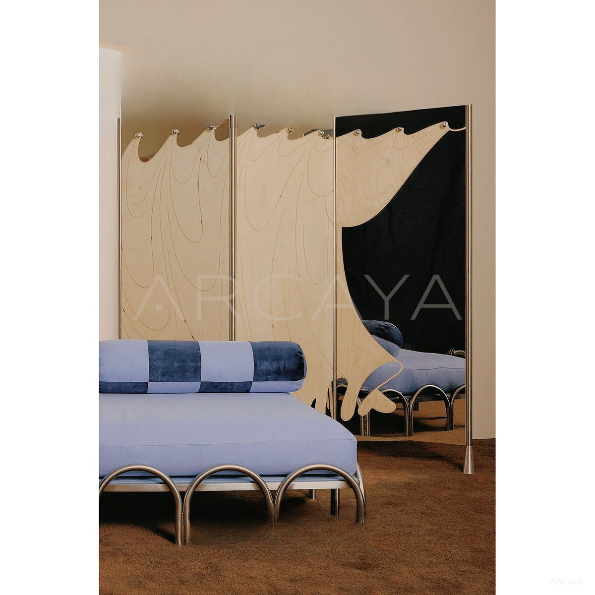 Contemporary Minimalist Art Folding Screen in detail