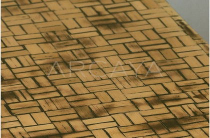Handwoven Square Side Table - scene