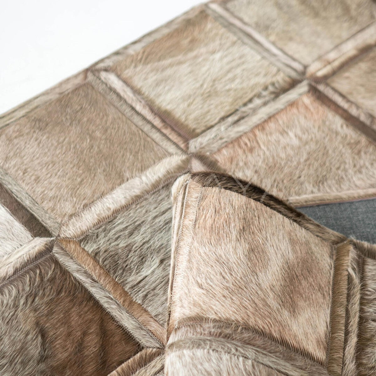 Natural Cowhide Rug in detail