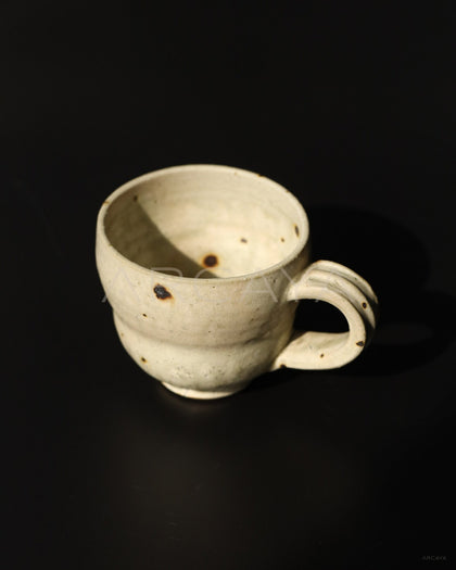 Amu Collab Vintage Stoneware Handled Coffee Mug - scene