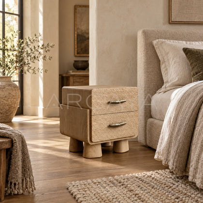 Oak Nightstand Zhuju - scene