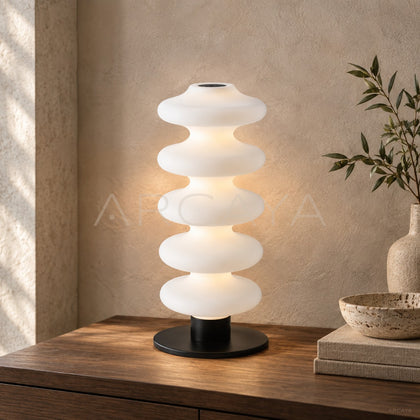 Stacked White Pebble Table Lamp 21960 - main