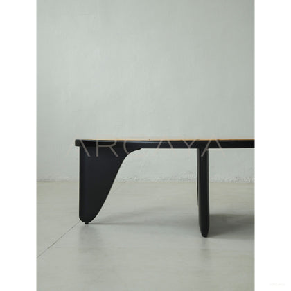 Poplar Burl Veneer Coffee Table - scene