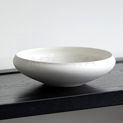 Sunxun Collab Plain Flat Round Shallow Bowl - main