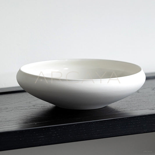 Sunxun Collab Plain Flat Round Shallow Bowl - main